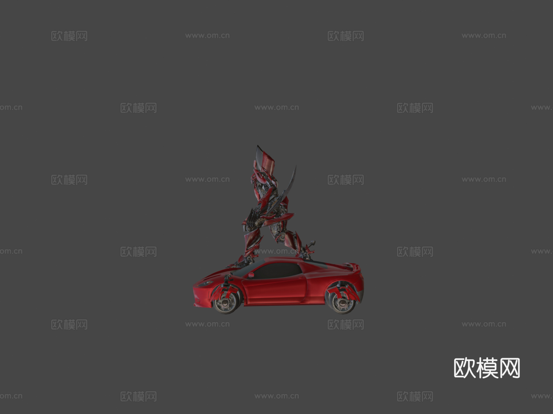 幻影变形金刚月黑之时su模型