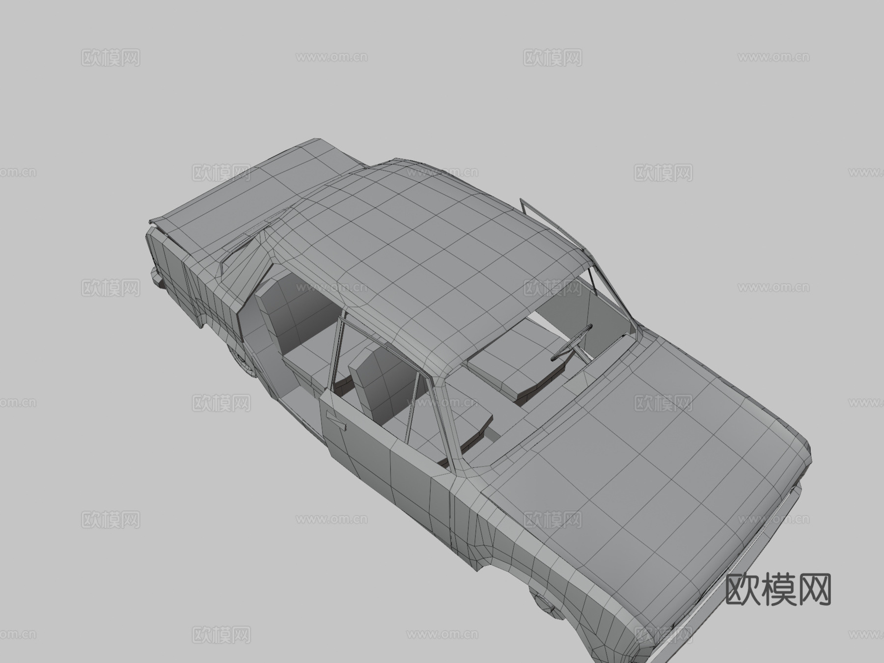 损毁的菲亚特125psu模型
