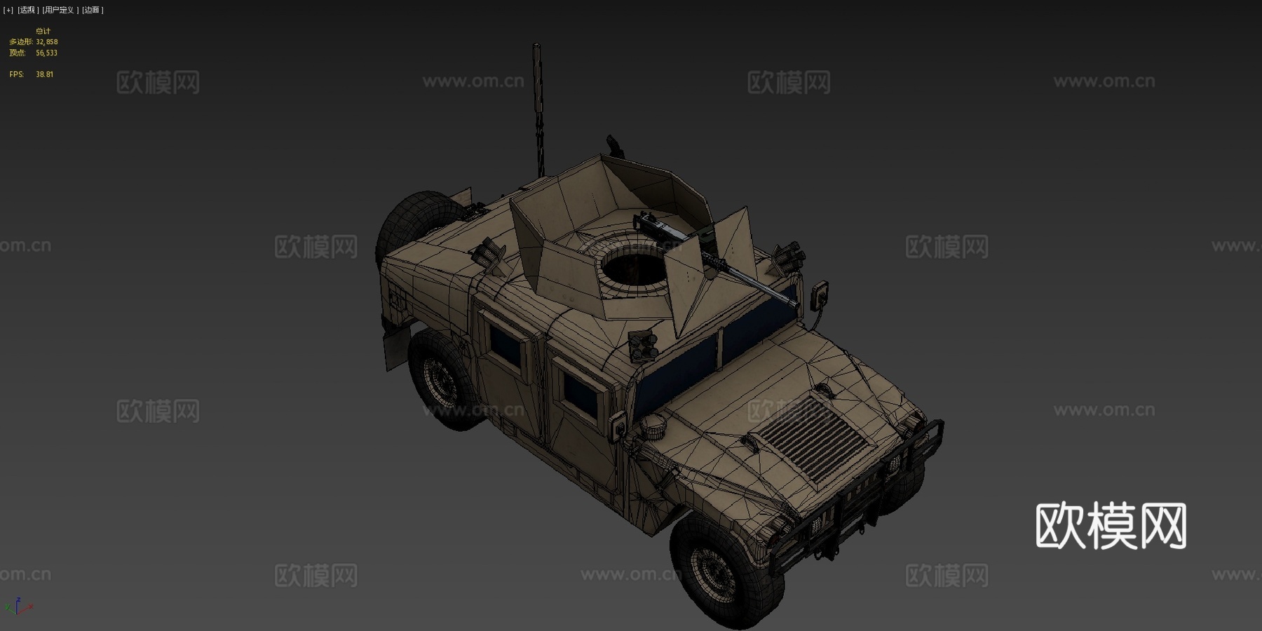 高机动多用途轮式车辆 UAHsu模型