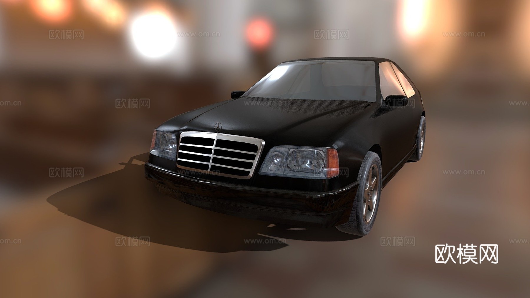 梅赛德斯奔驰E级W124未完成su模型