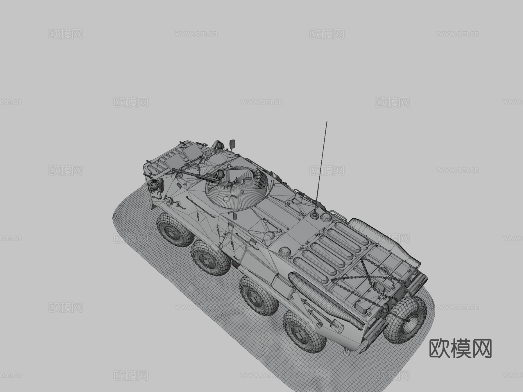 BTR80装甲车su模型