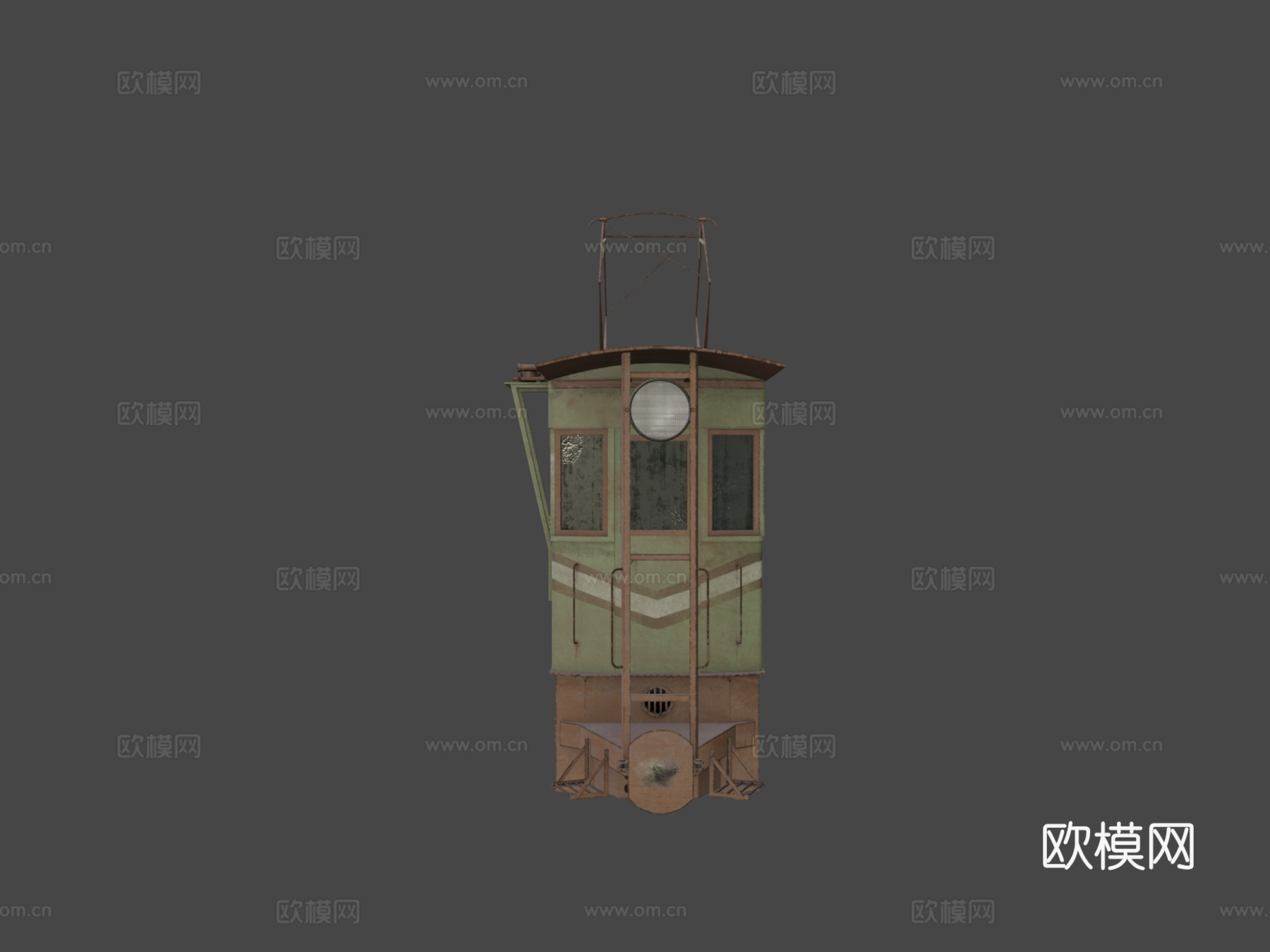 窄轨电力机车su模型