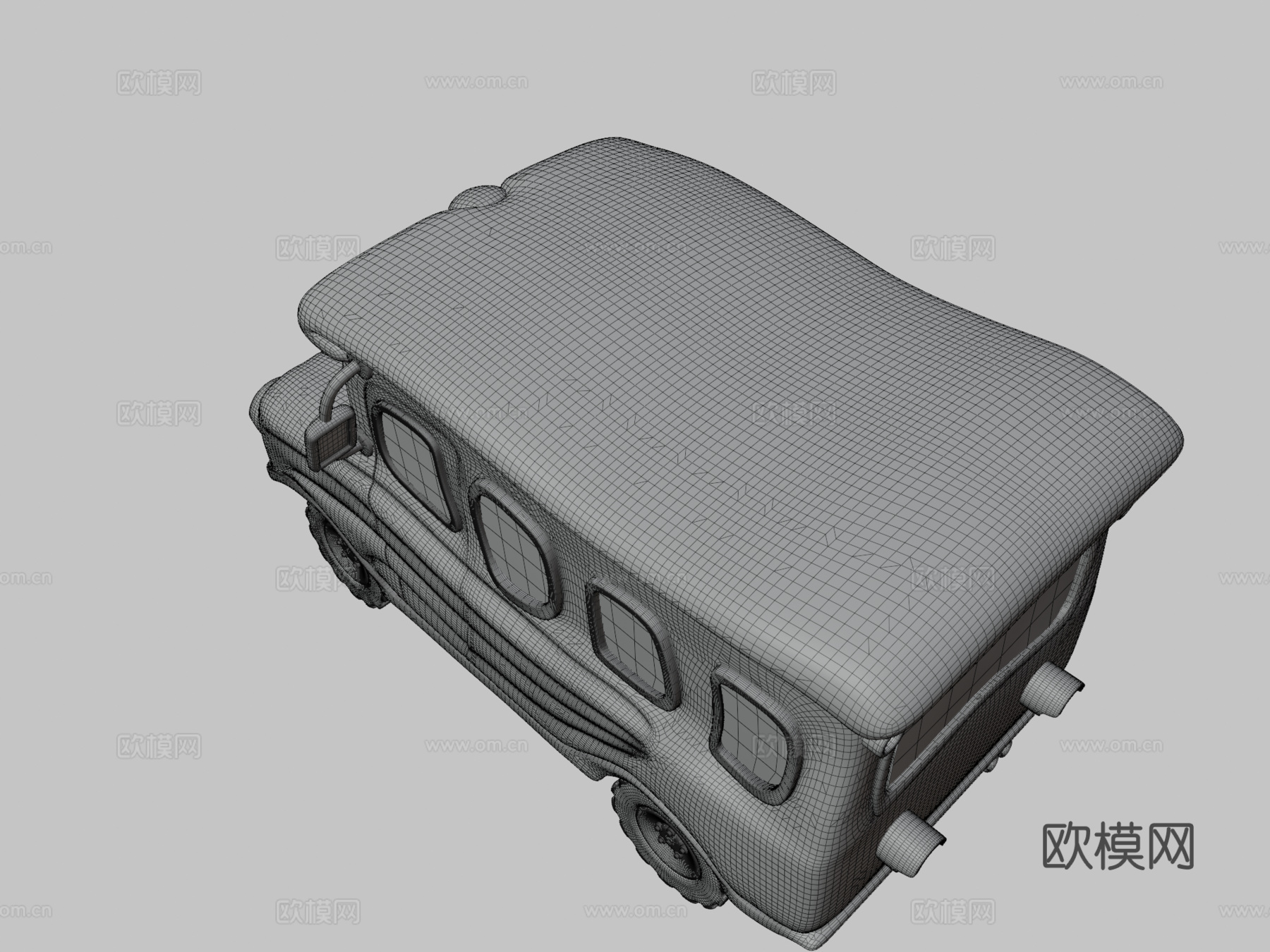 卡通巴士su模型