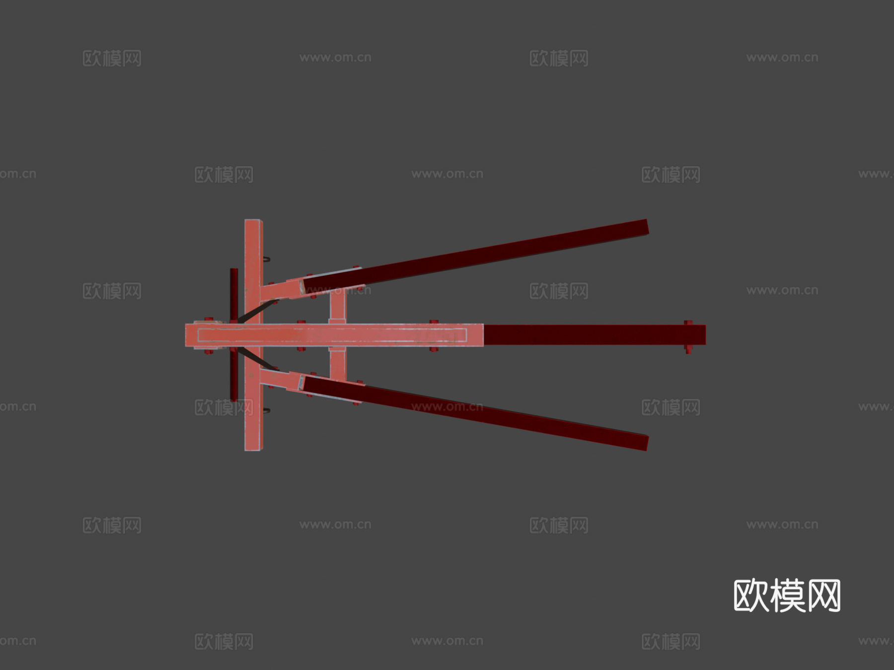 发动机吊机 发动机起重机su模型