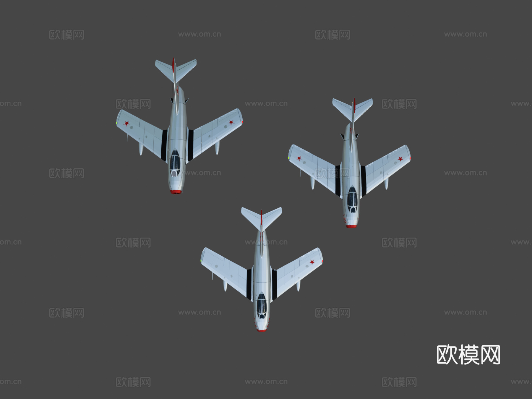 米格15低多边形su模型
