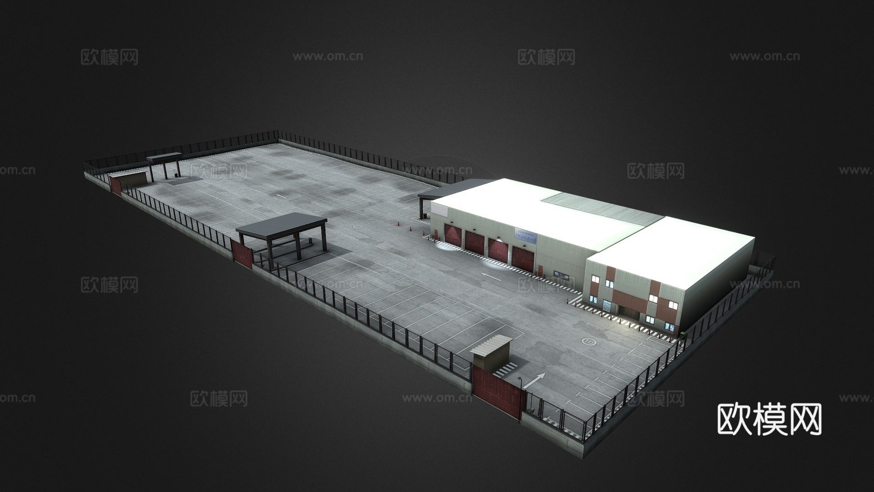 真实停车场巴士汽车 VRVXsu模型