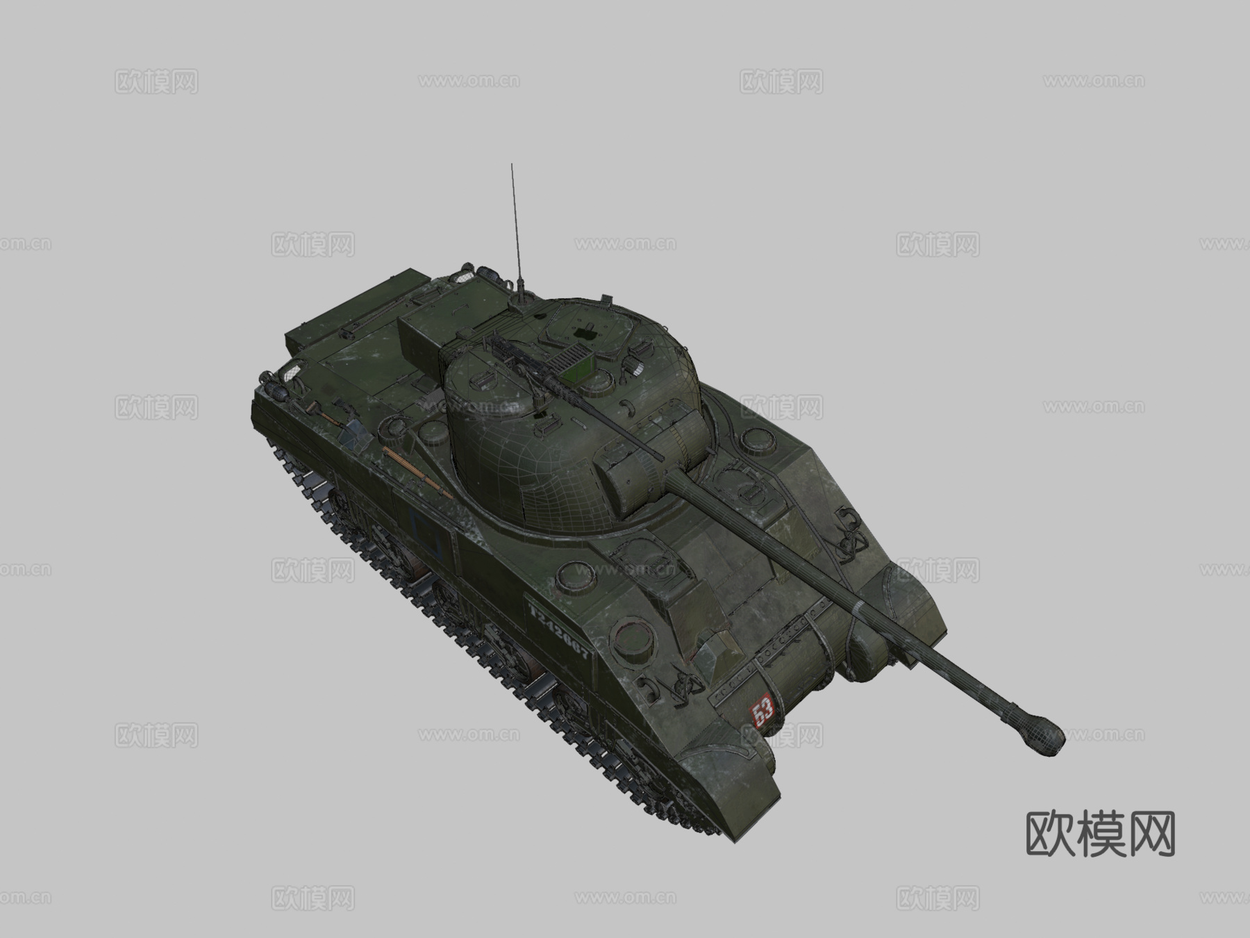 M4谢尔曼萤火虫su模型