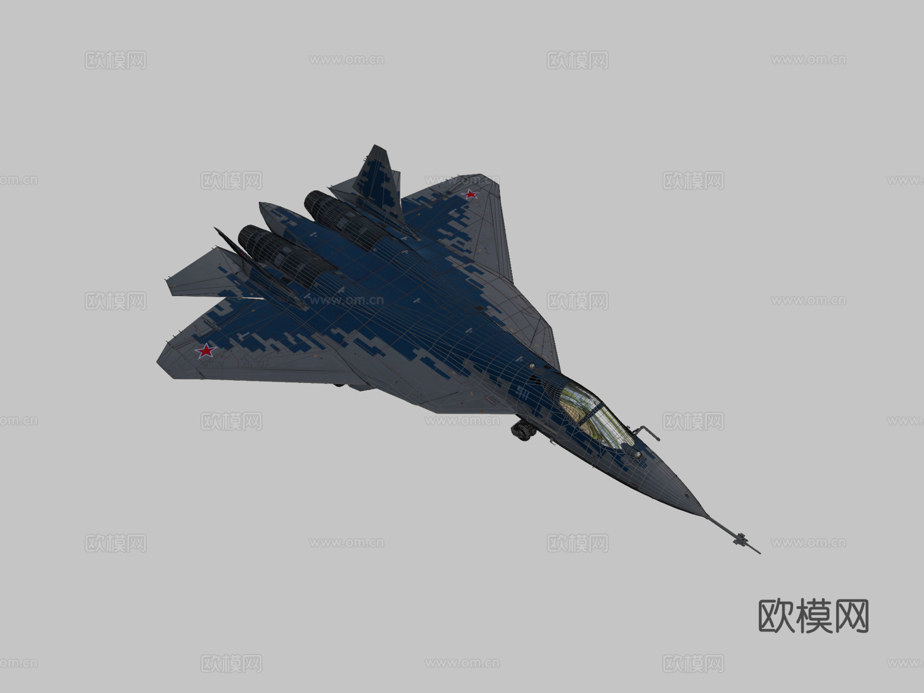 苏霍伊Su57 3D模型su模型