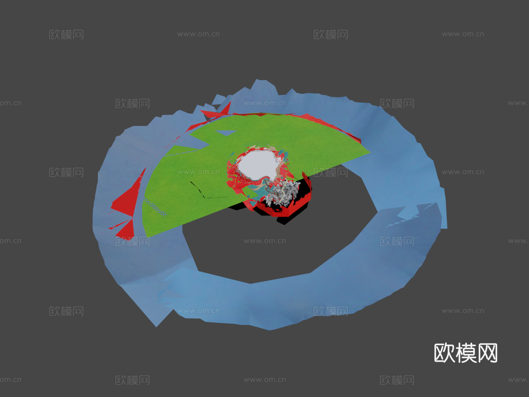马里奥赛车8豪华版Wii月景高速公路su模型