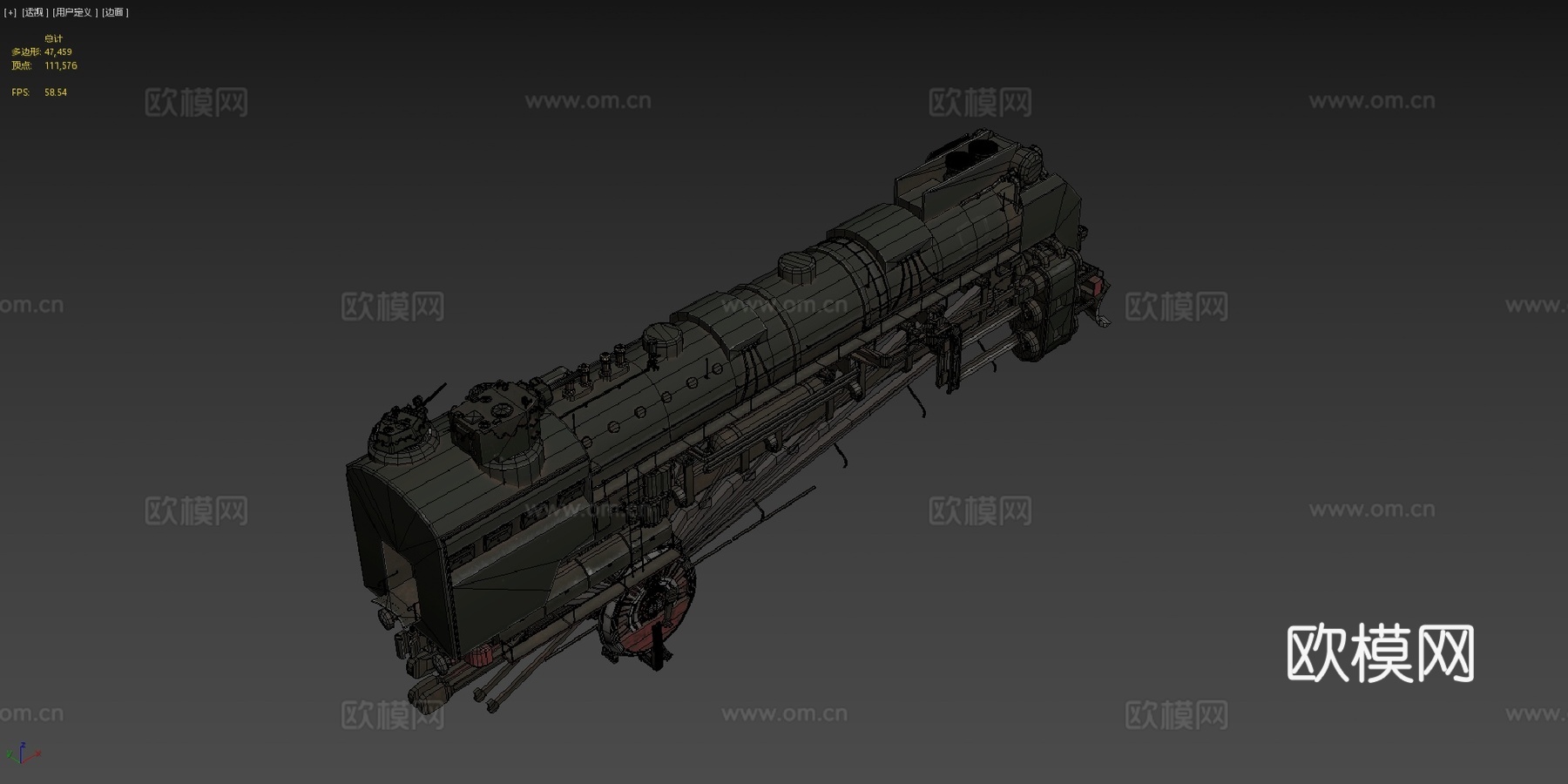 泰坦尼克号苏联火车头su模型