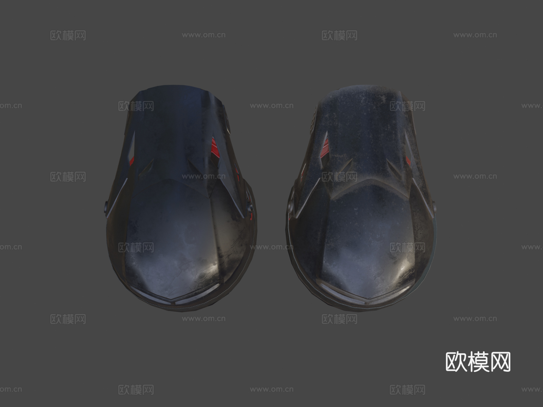 摩托车越野头盔su模型