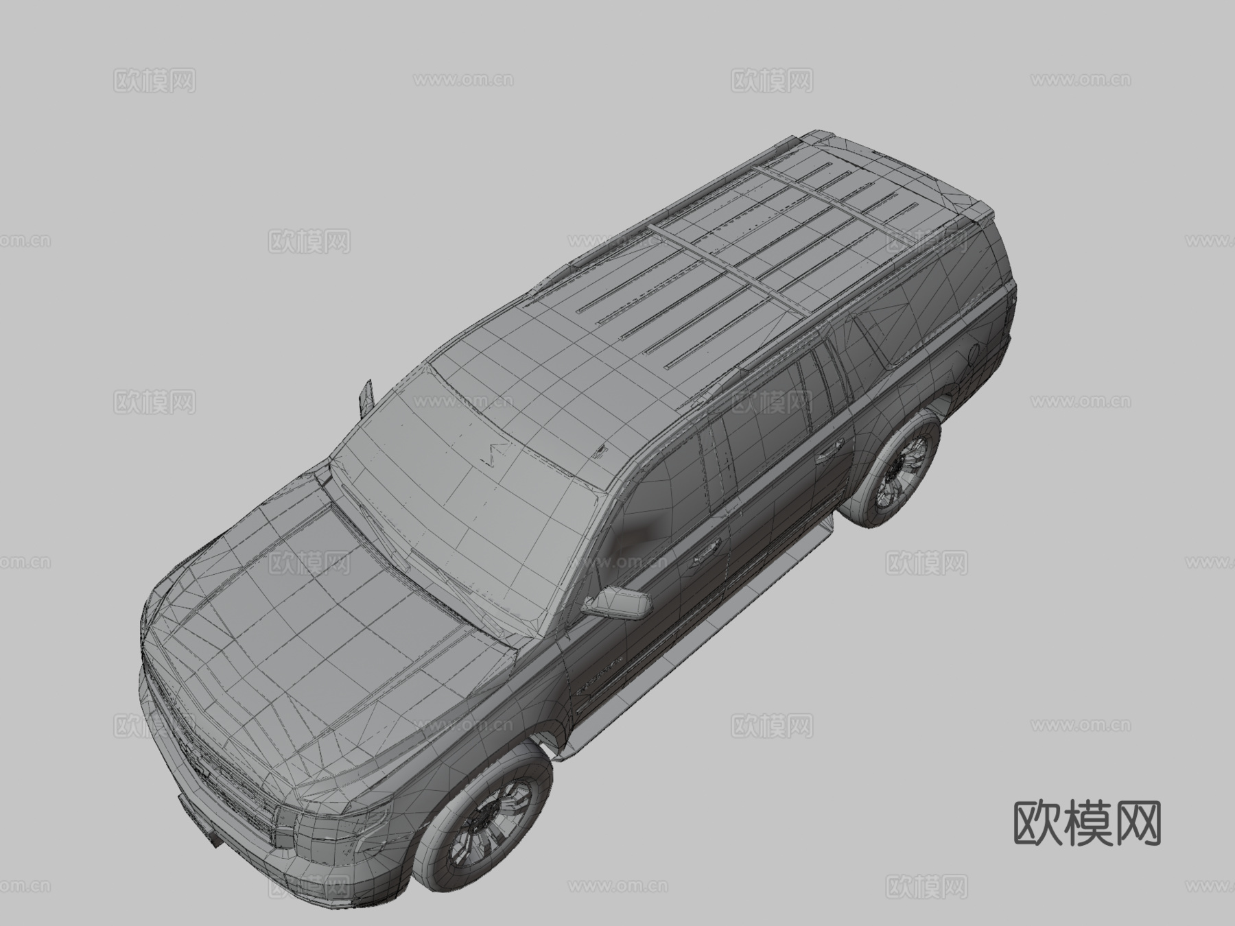 雪佛兰萨博班2015特勤局su模型
