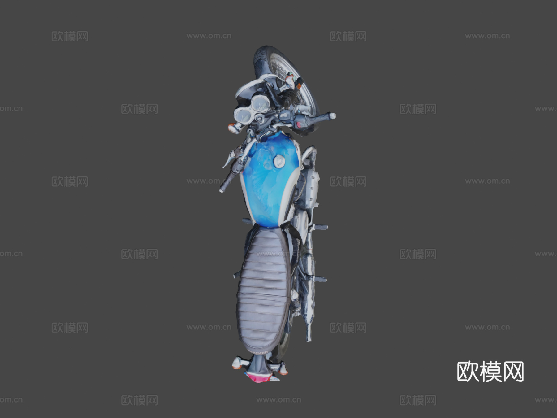 凯旋摩托车su模型