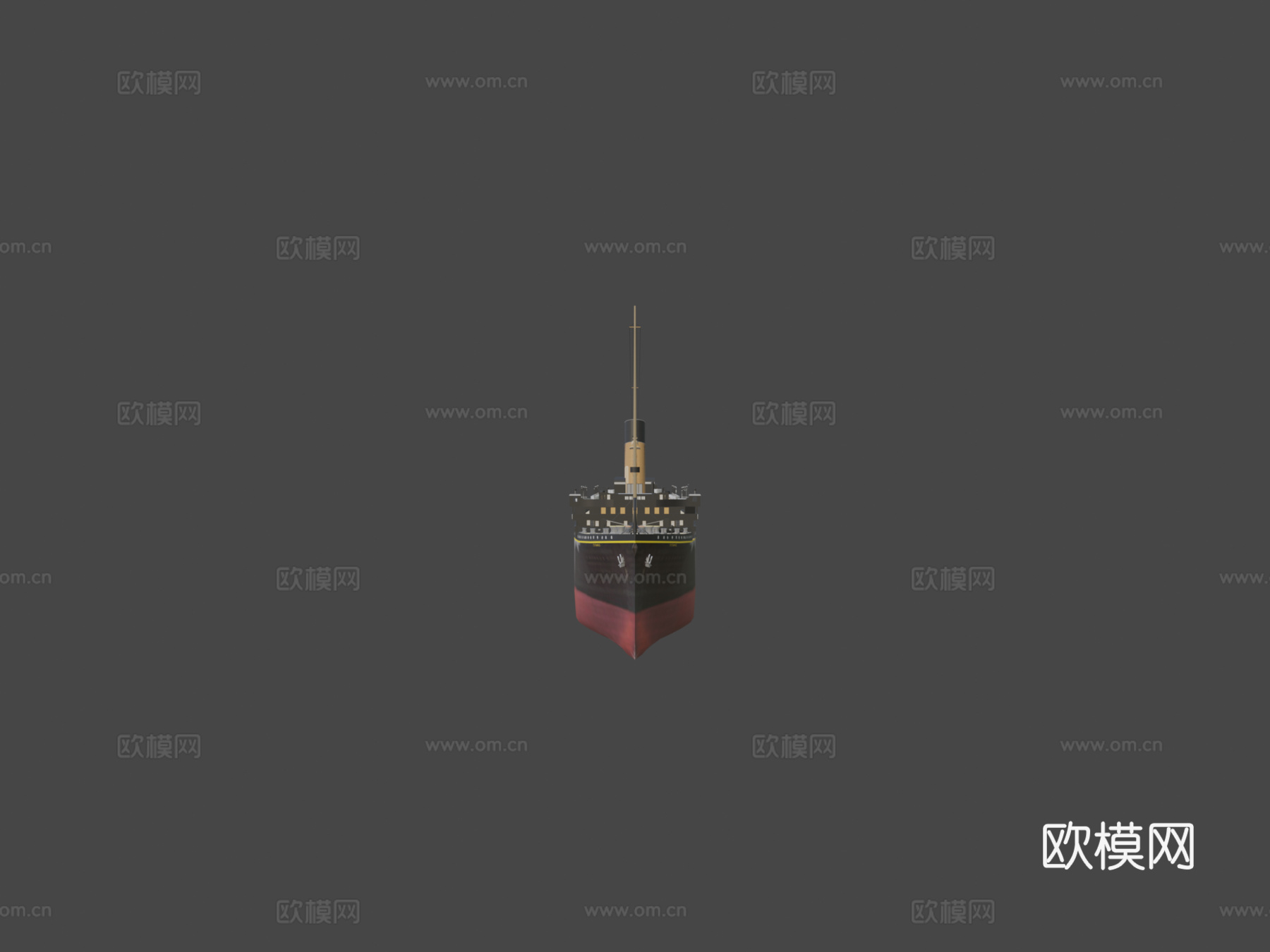 皇家邮轮泰坦尼克号su模型