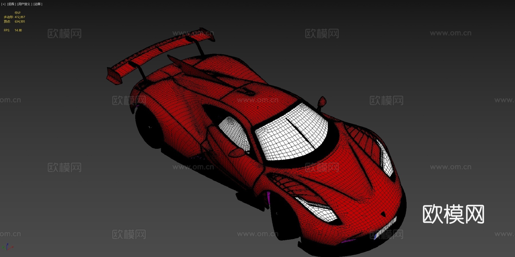 罗莎GT LM原型车2023款su模型