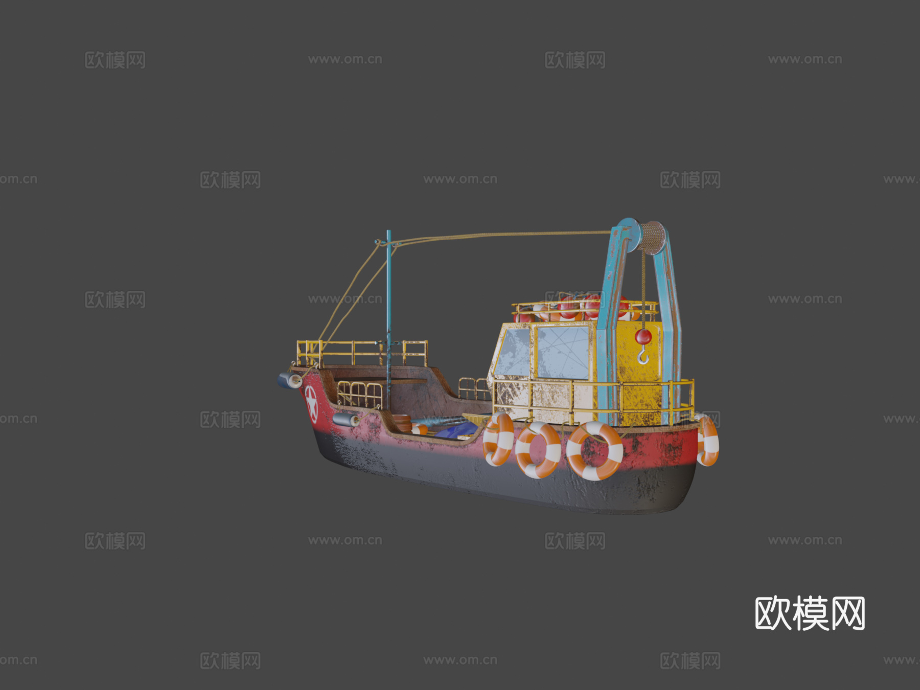 渔船su模型