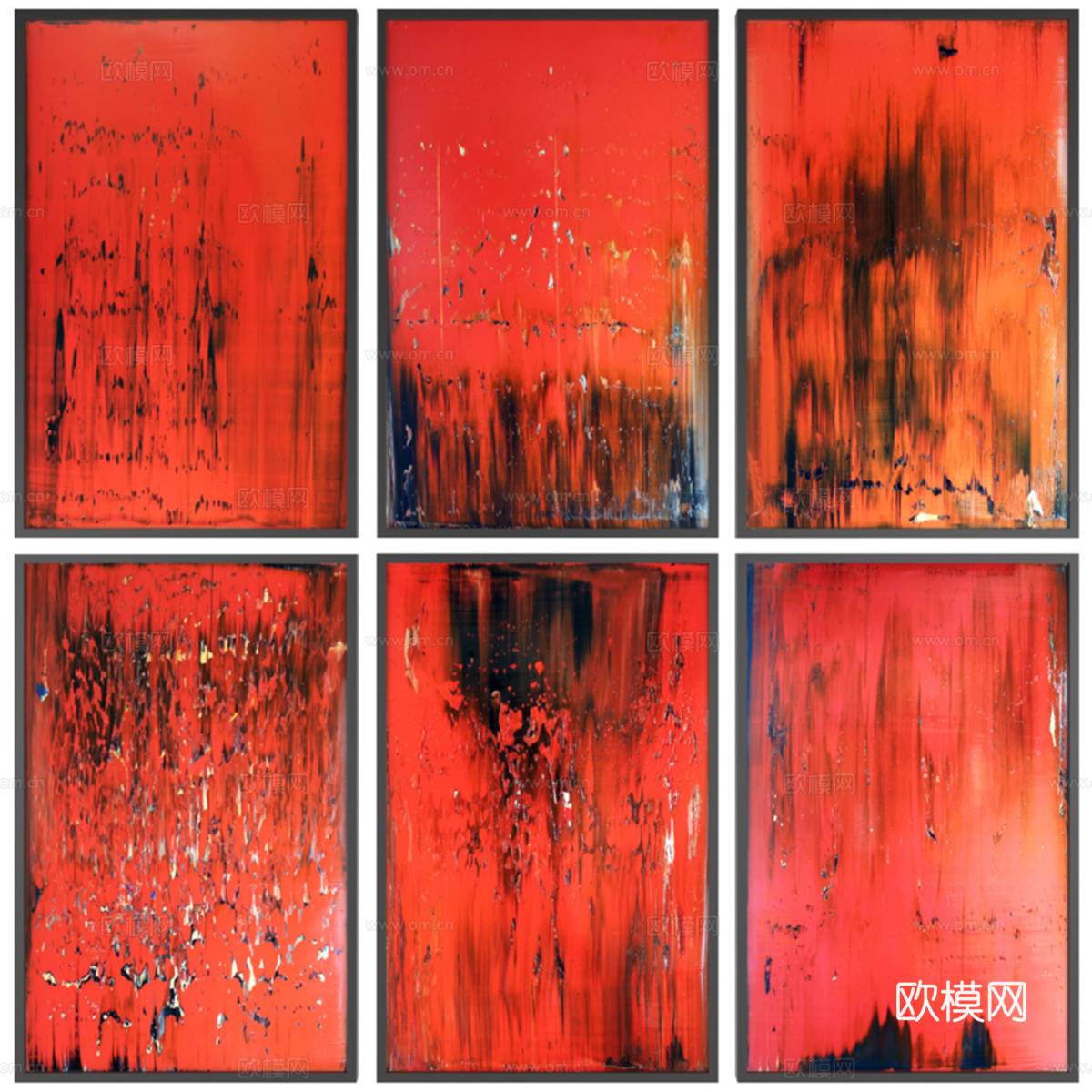 抽象画集 733d模型