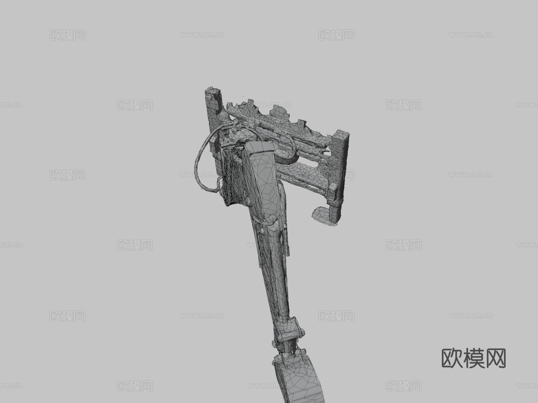 挖掘机臂摄影测量扫描su模型