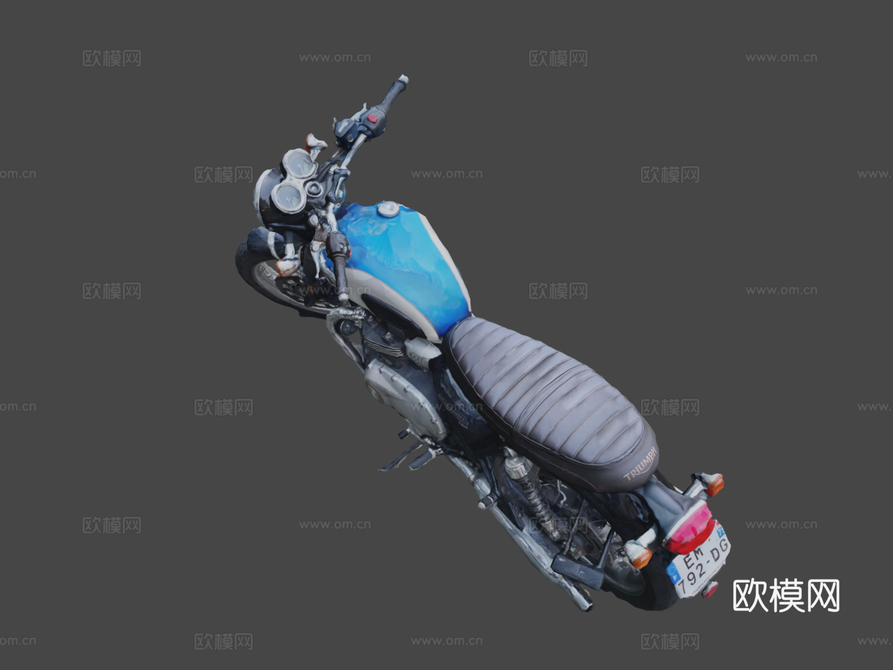 凯旋摩托车su模型