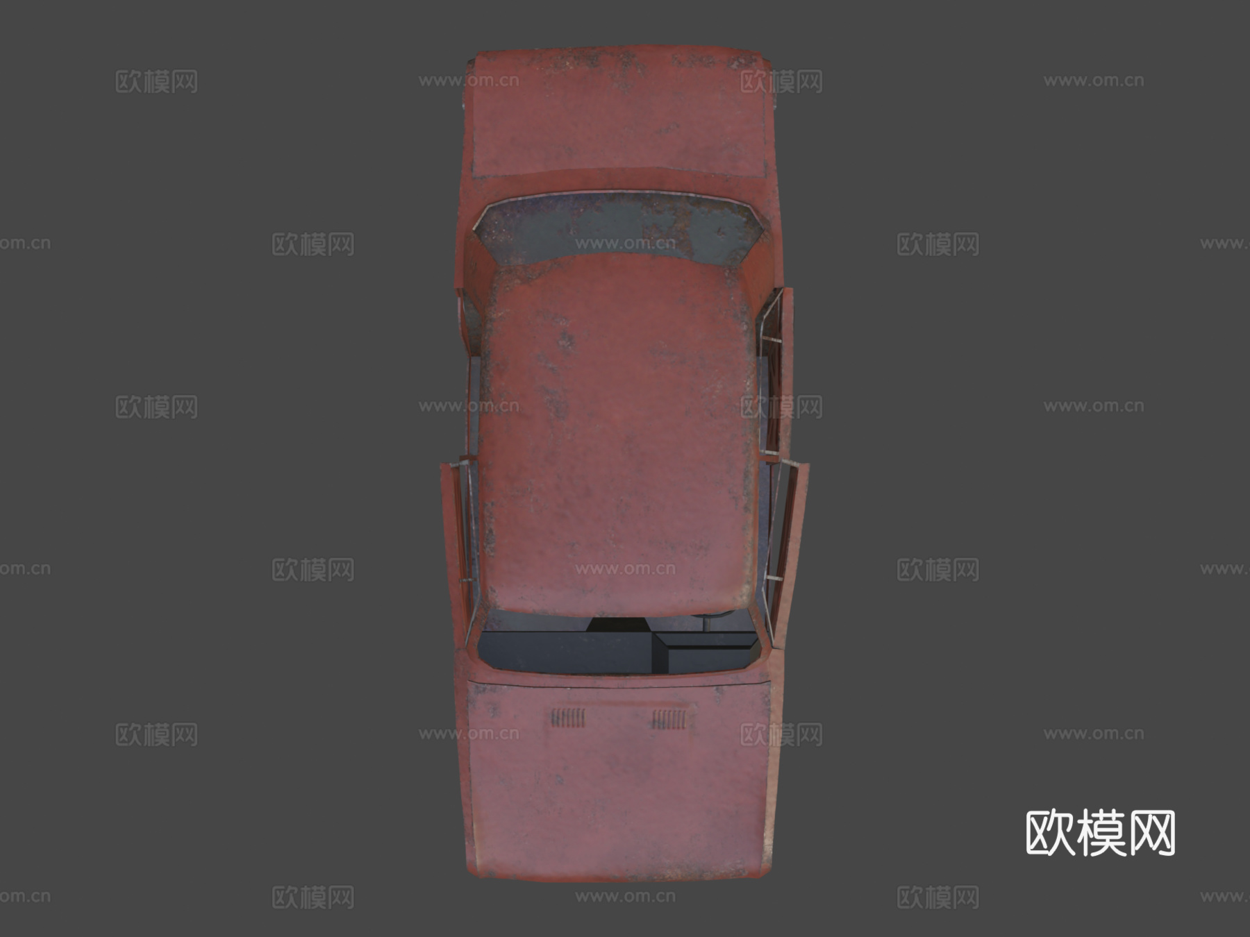 损毁的菲亚特125psu模型