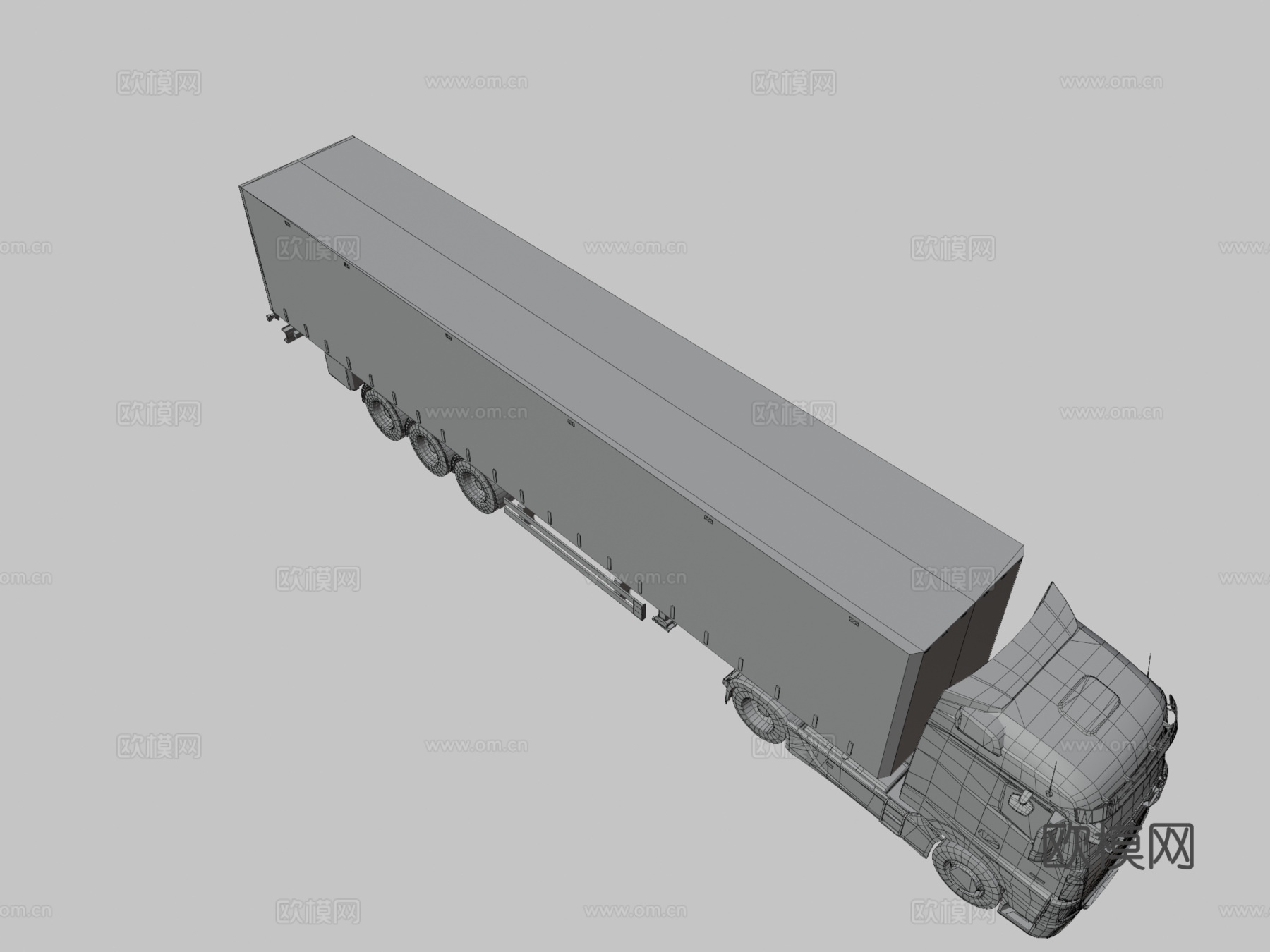 梅赛德斯 Actros 流线空间su模型