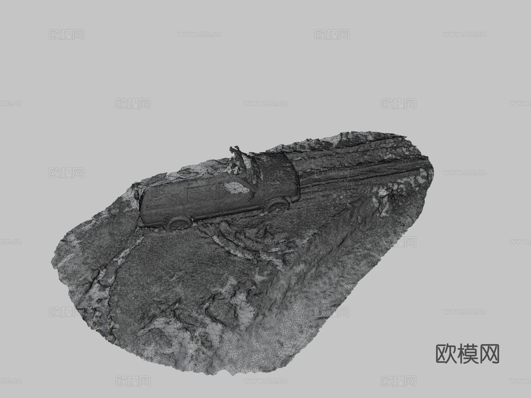 雪中的雪佛兰su模型