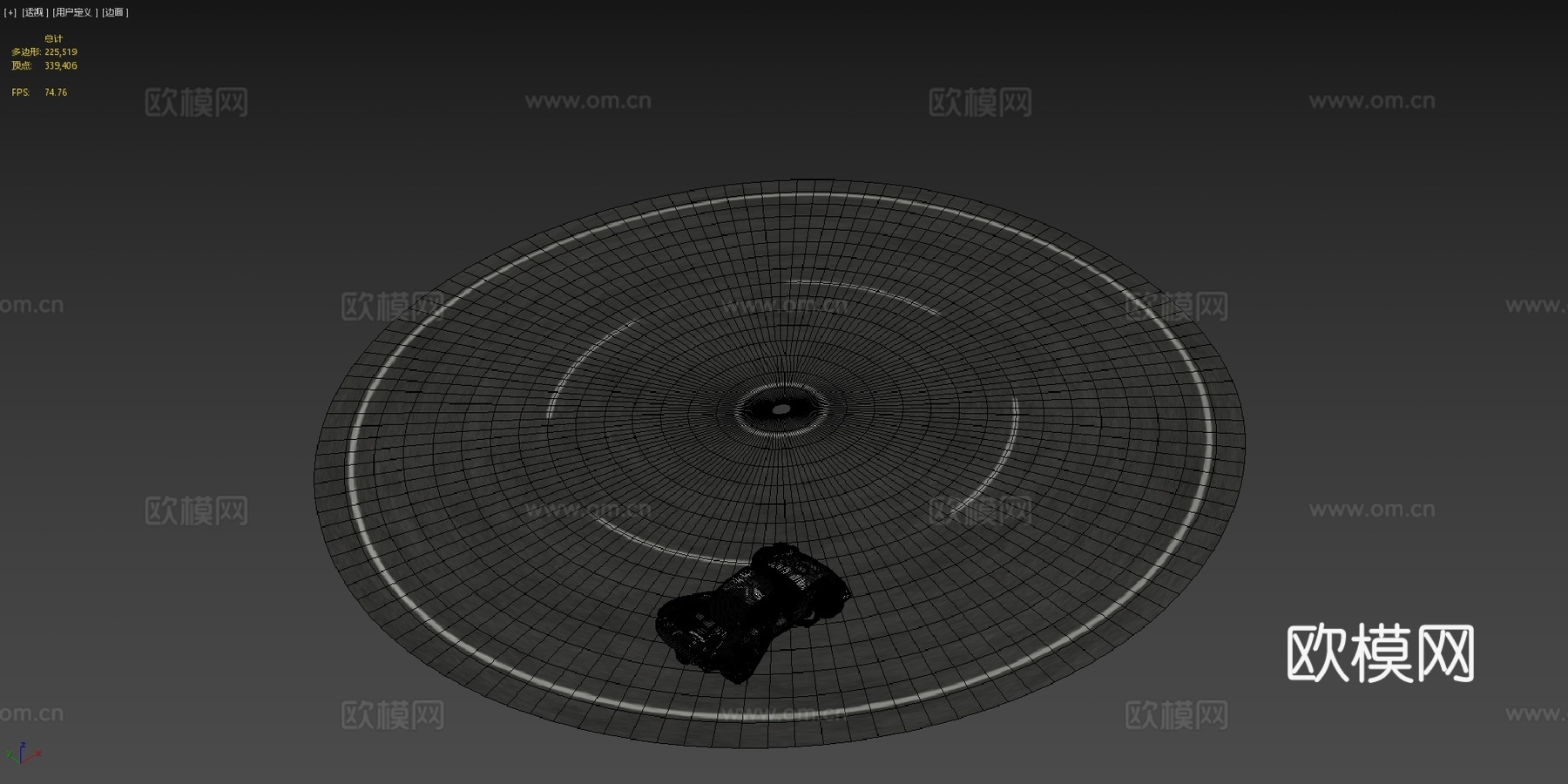 赛博摩托霓虹石灰项目911测试01su模型