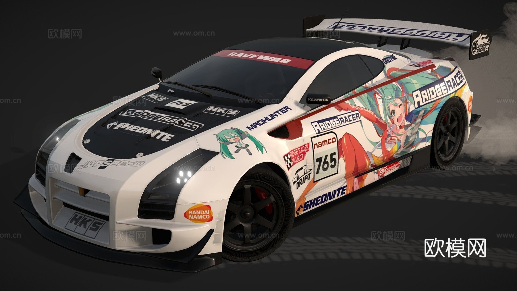 山脊赛车7su模型