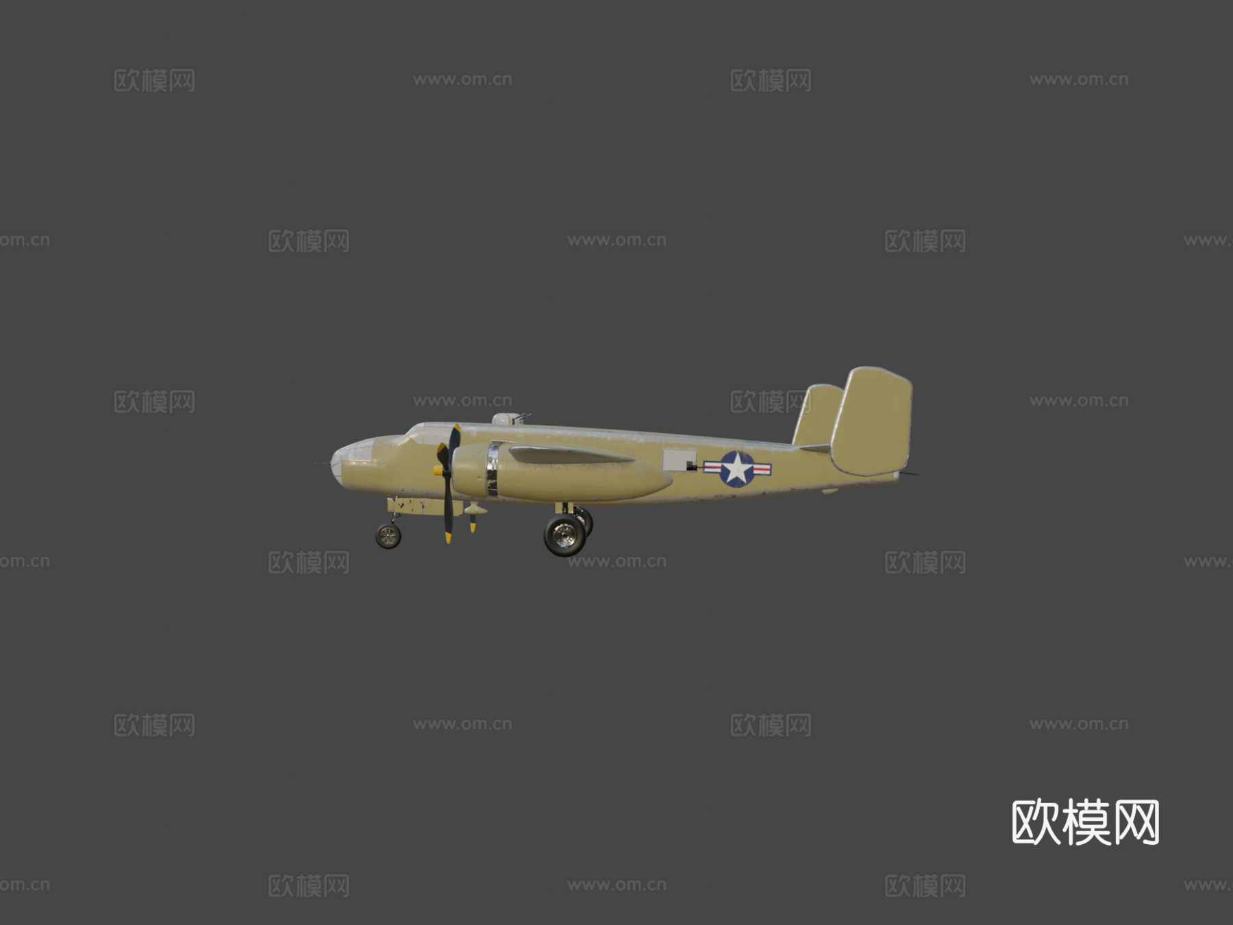 B25 米切尔轰炸机su模型