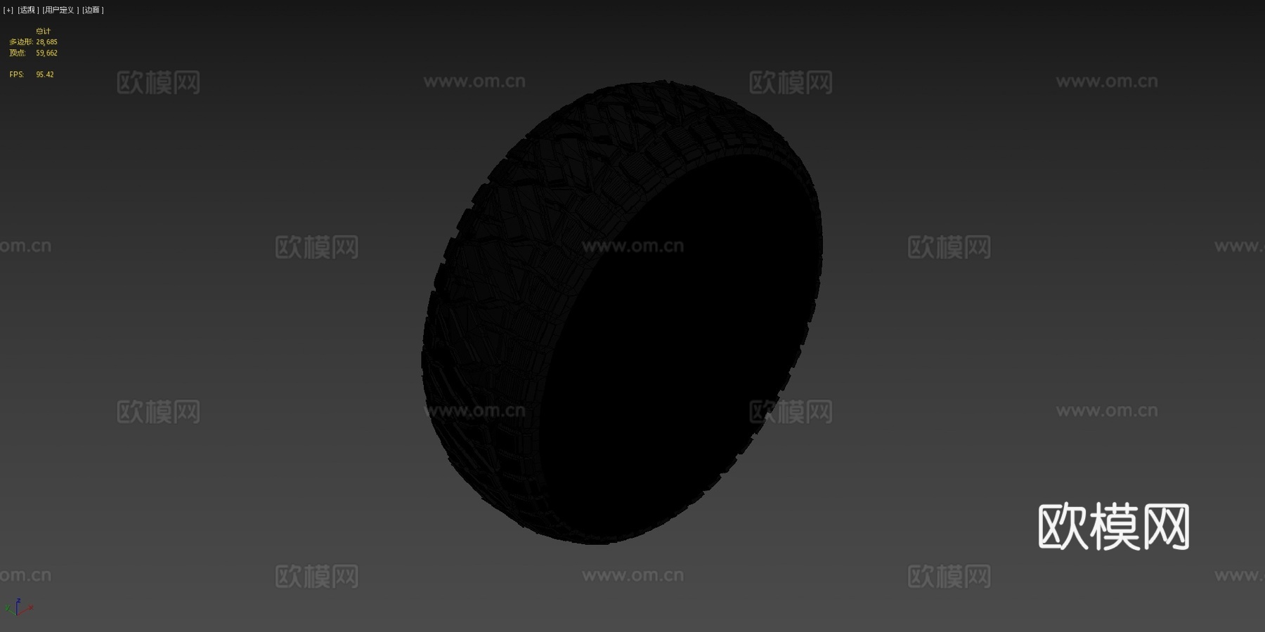 STARK艺术TDI轮胎su模型