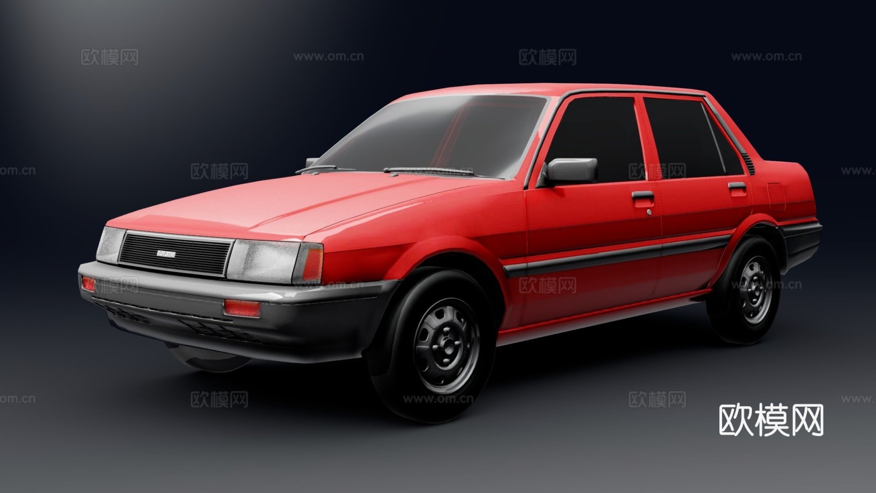 丰田花冠轿车AE82su模型