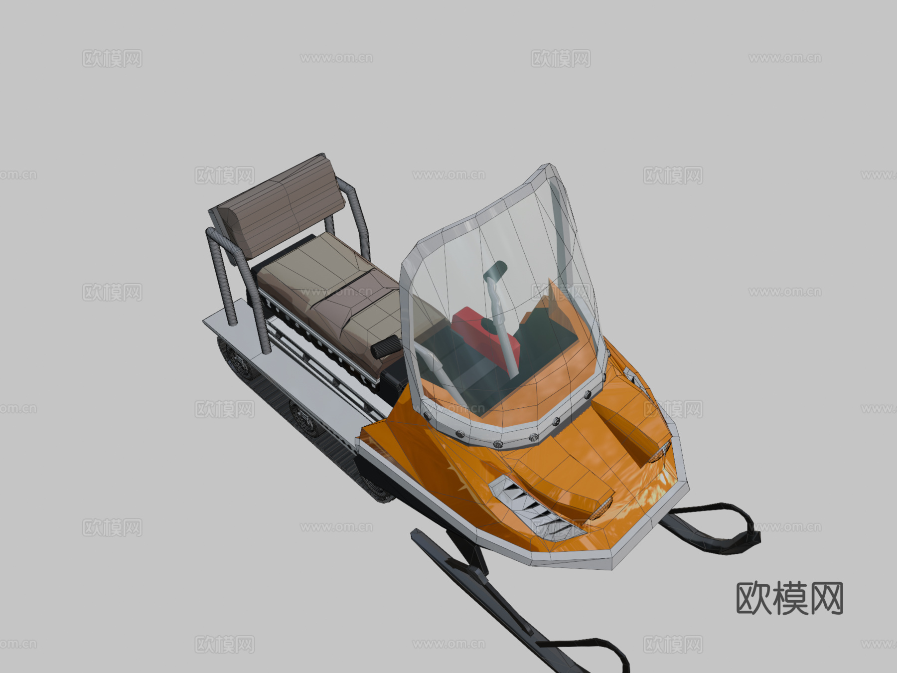 HCR2雪地摩托su模型