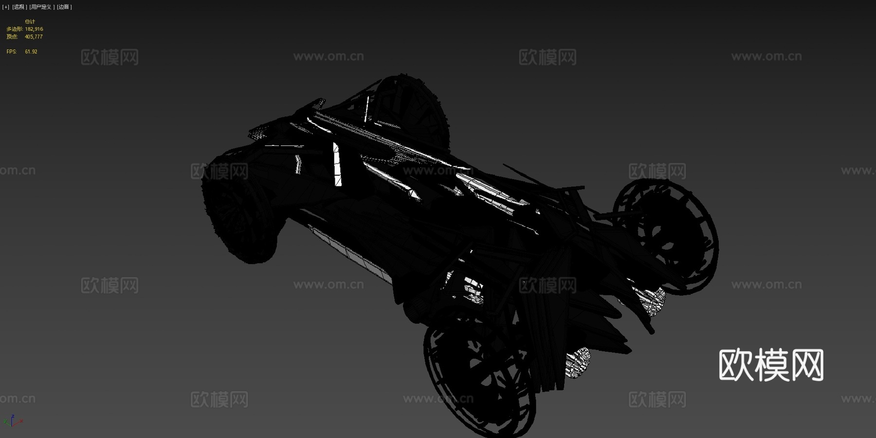 重力素描VR中的汽车草图测试su模型