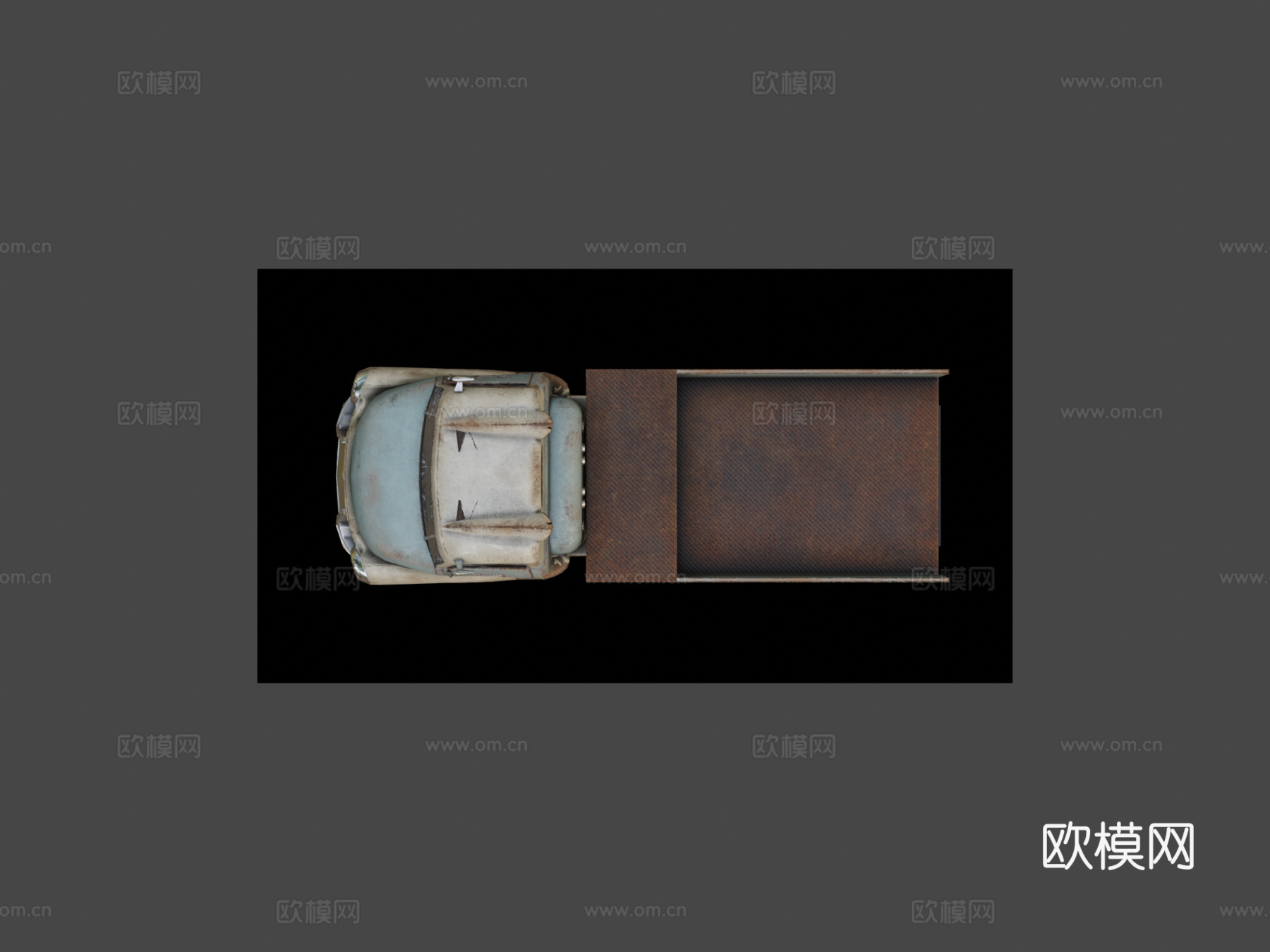 F4NV 平板卡车su模型