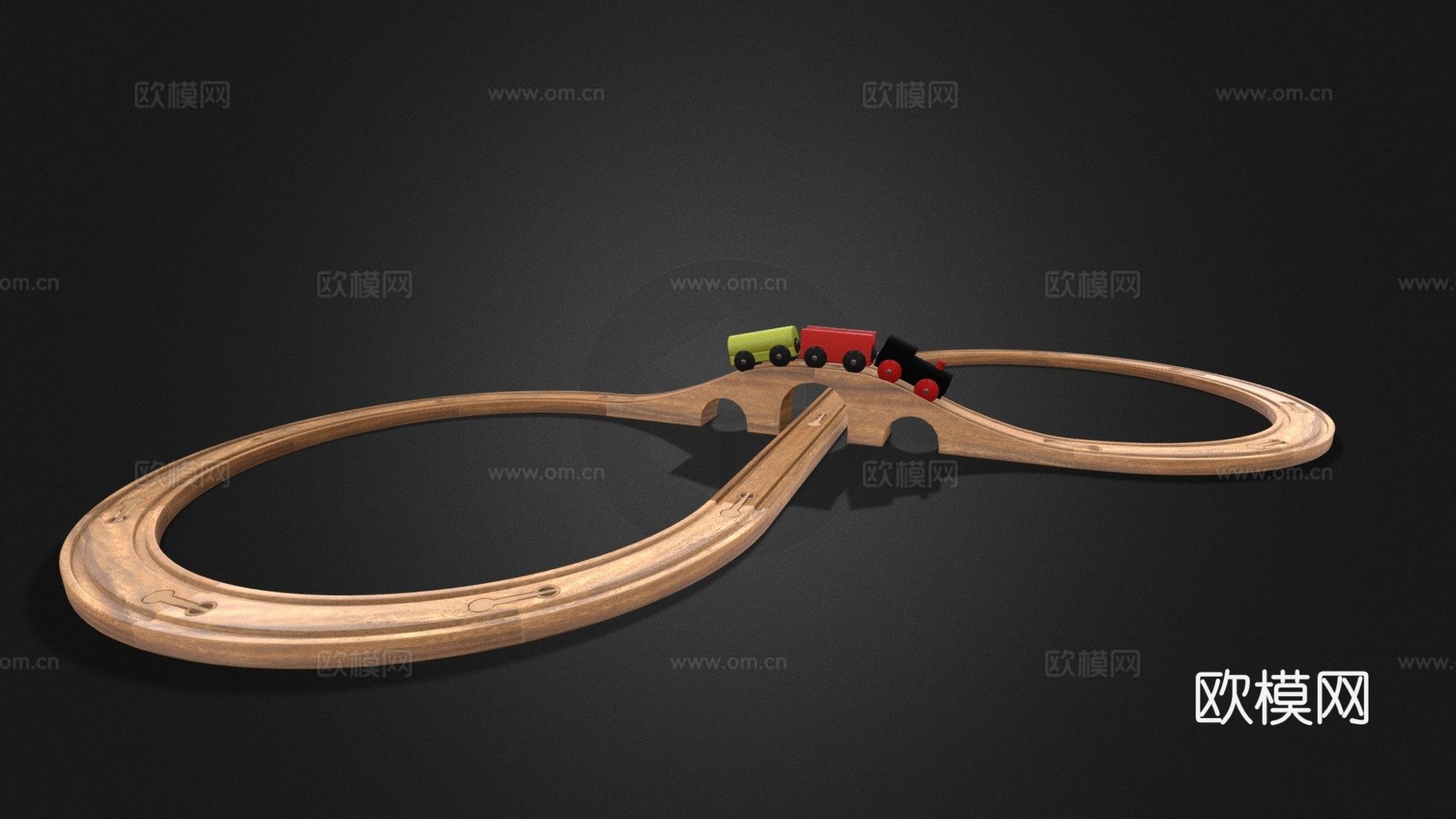 宜家利拉博基础火车套装su模型