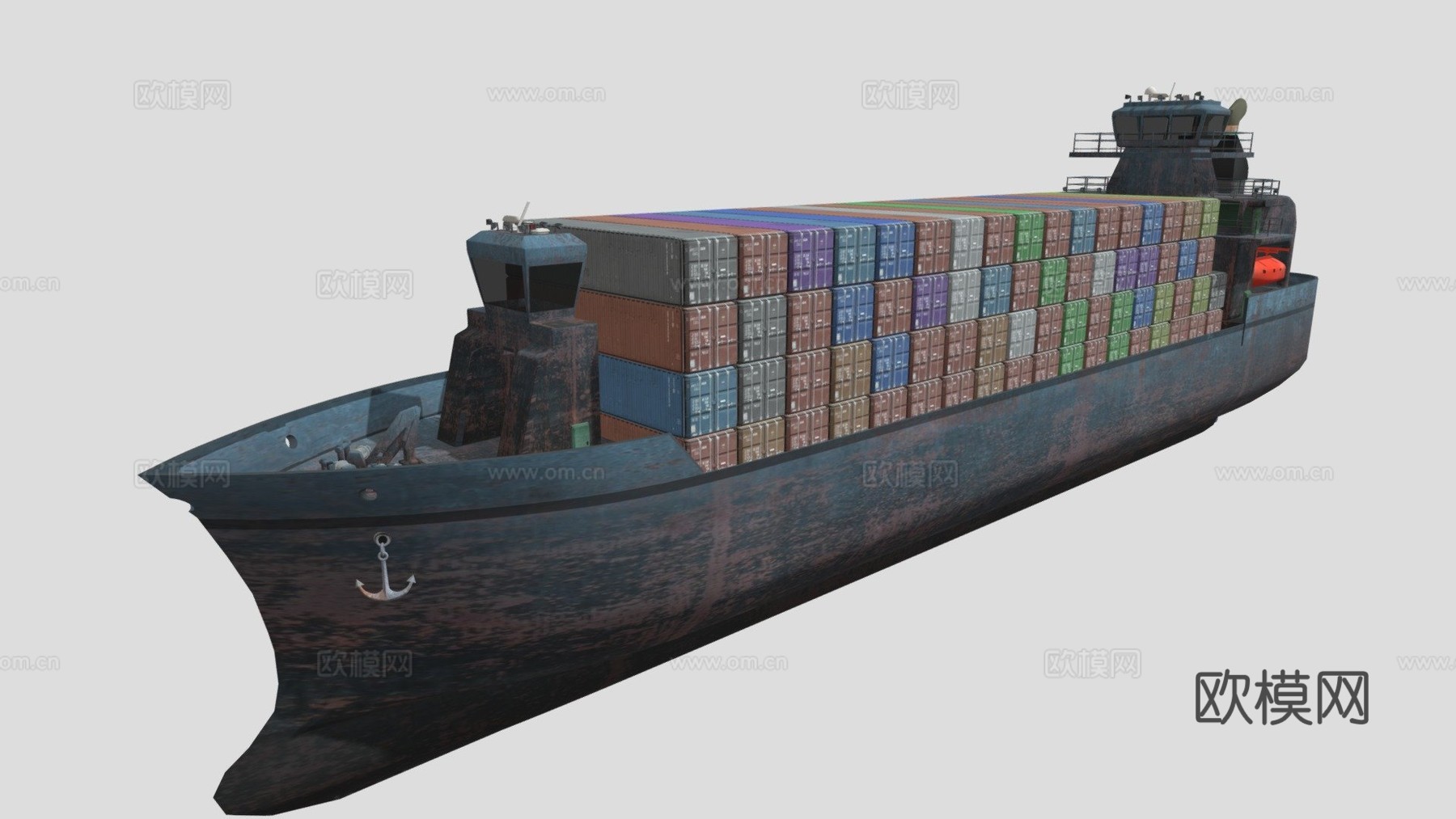 货船09su模型