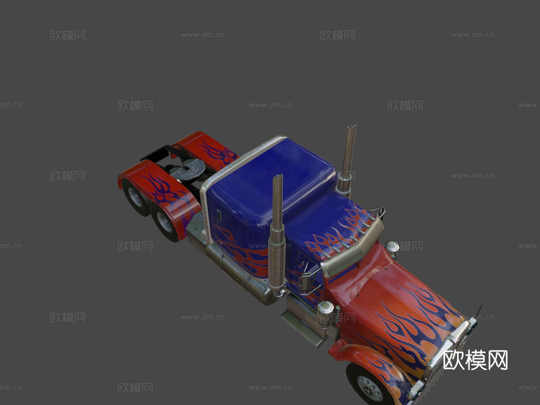 彼得比尔特 379 擎天柱su模型