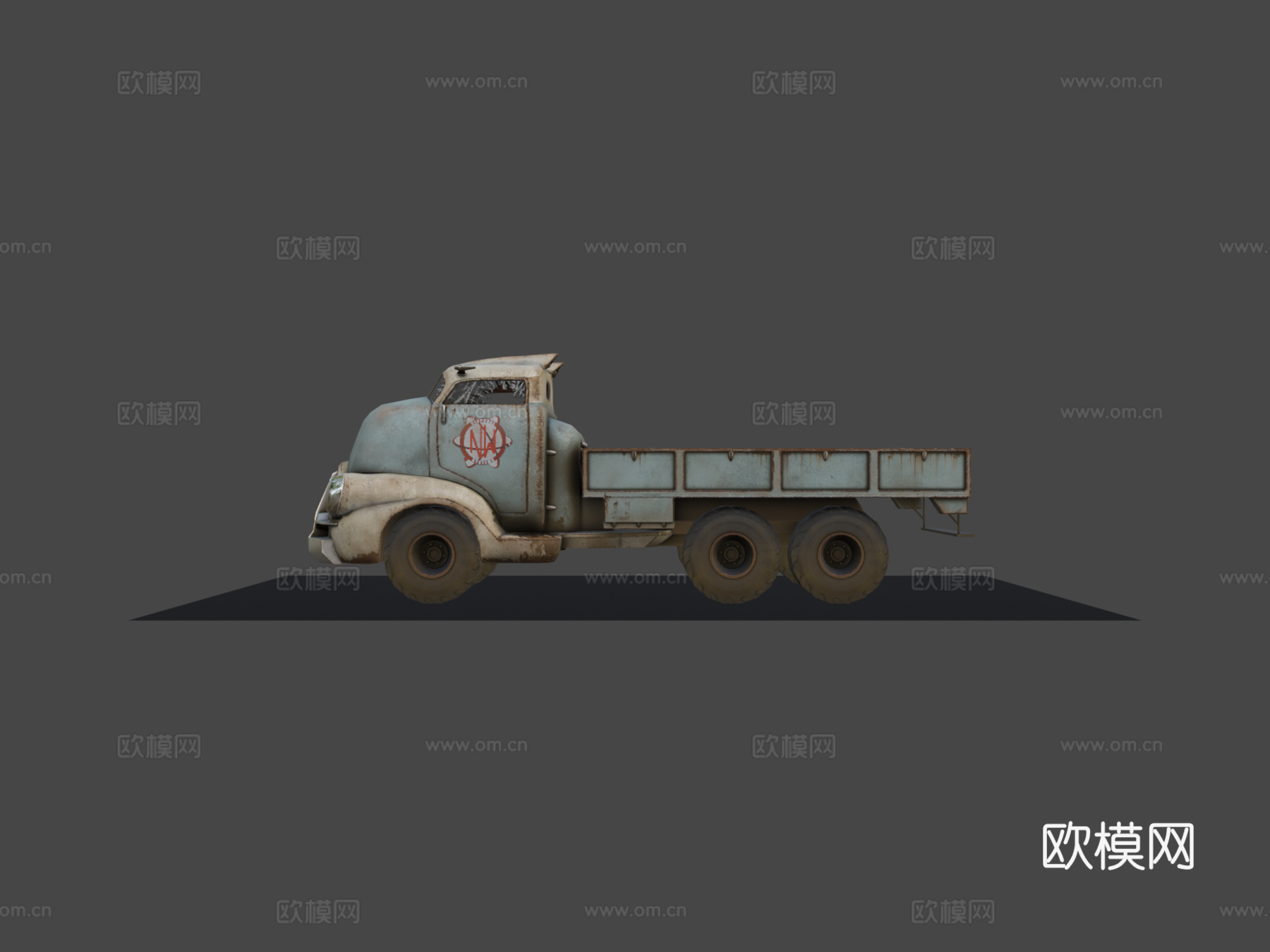 F4NV 平板卡车su模型