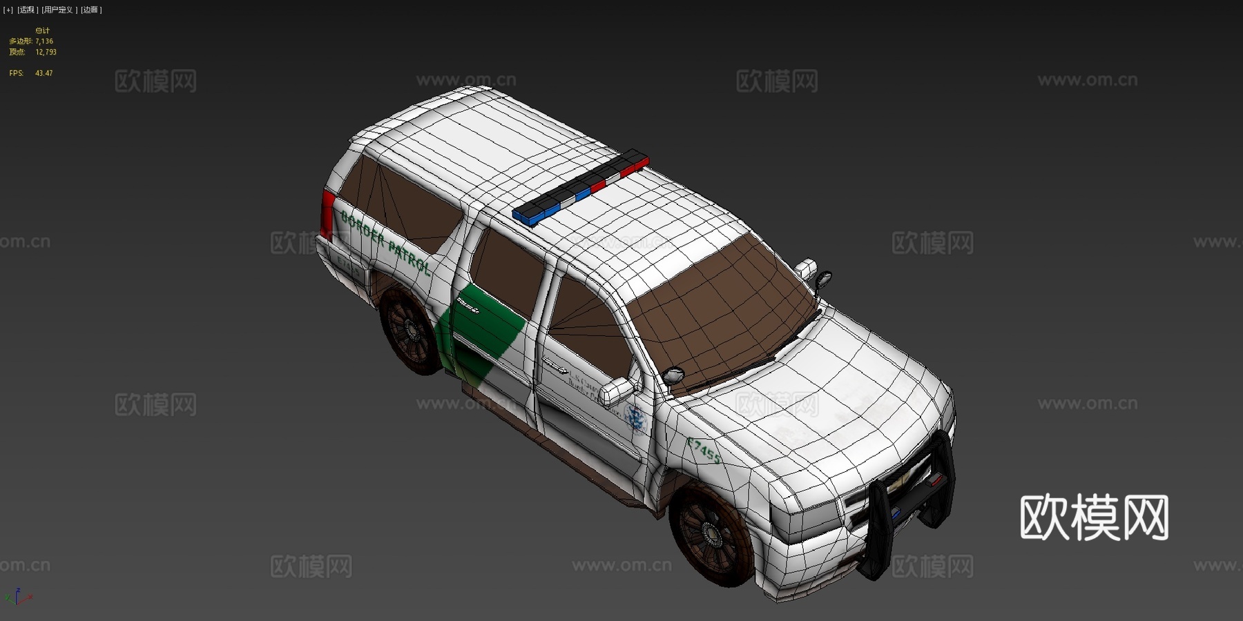 雪佛兰边境巡逻 SUVsu模型
