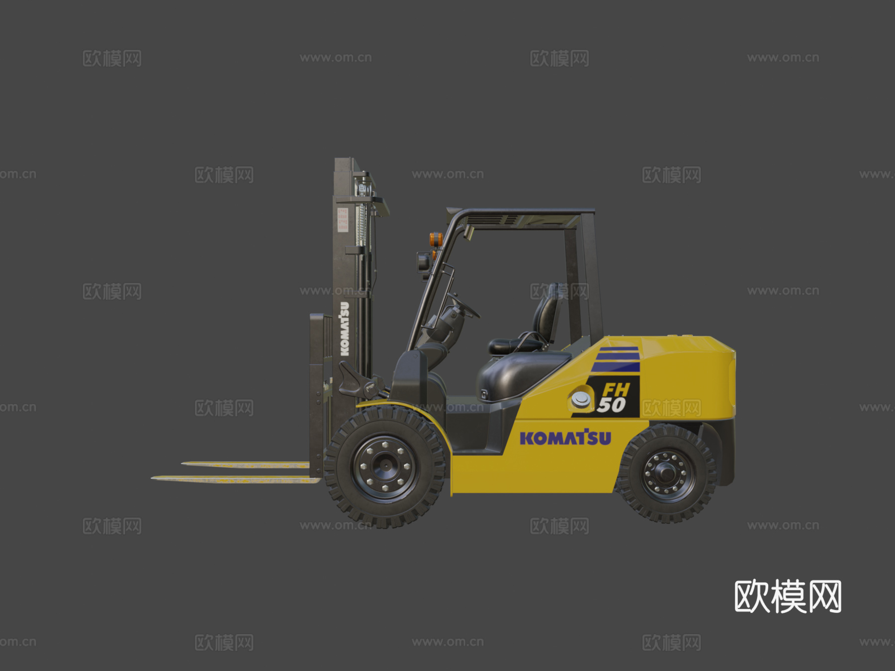 详细叉车su模型