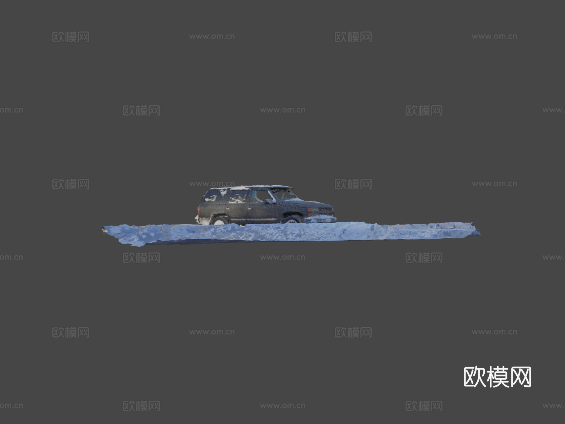 雪中的雪佛兰su模型