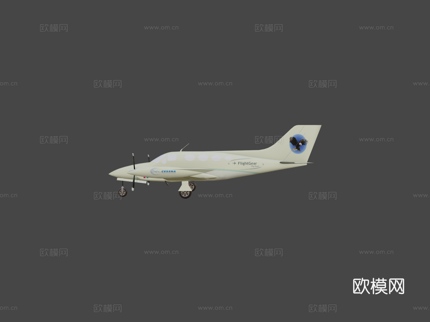 塞斯纳421金鹰su模型