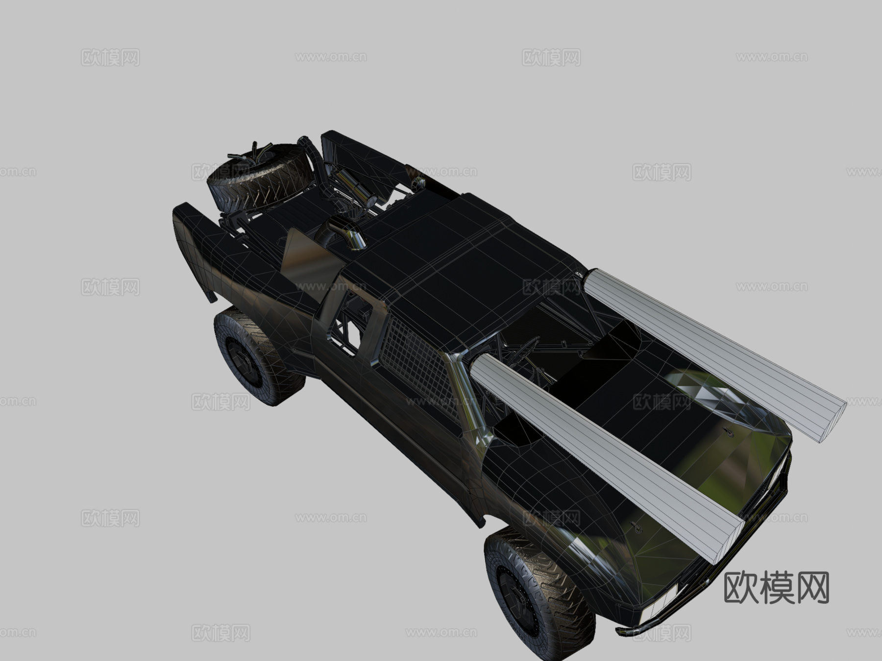 丰田巴哈奖杯卡车su模型