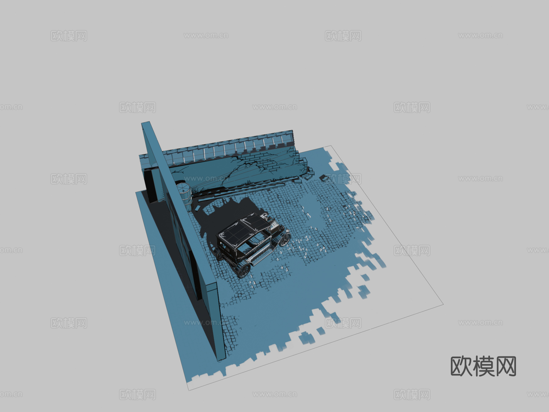老爷车T型su模型