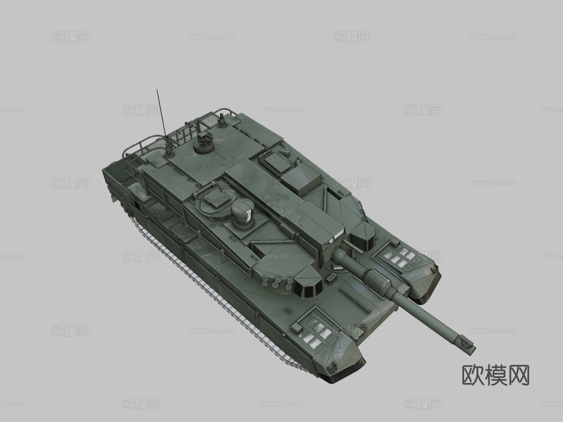K2黑豹坦克su模型