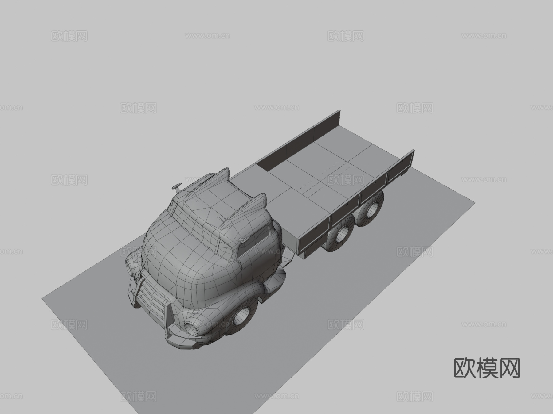 F4NV 平板卡车su模型
