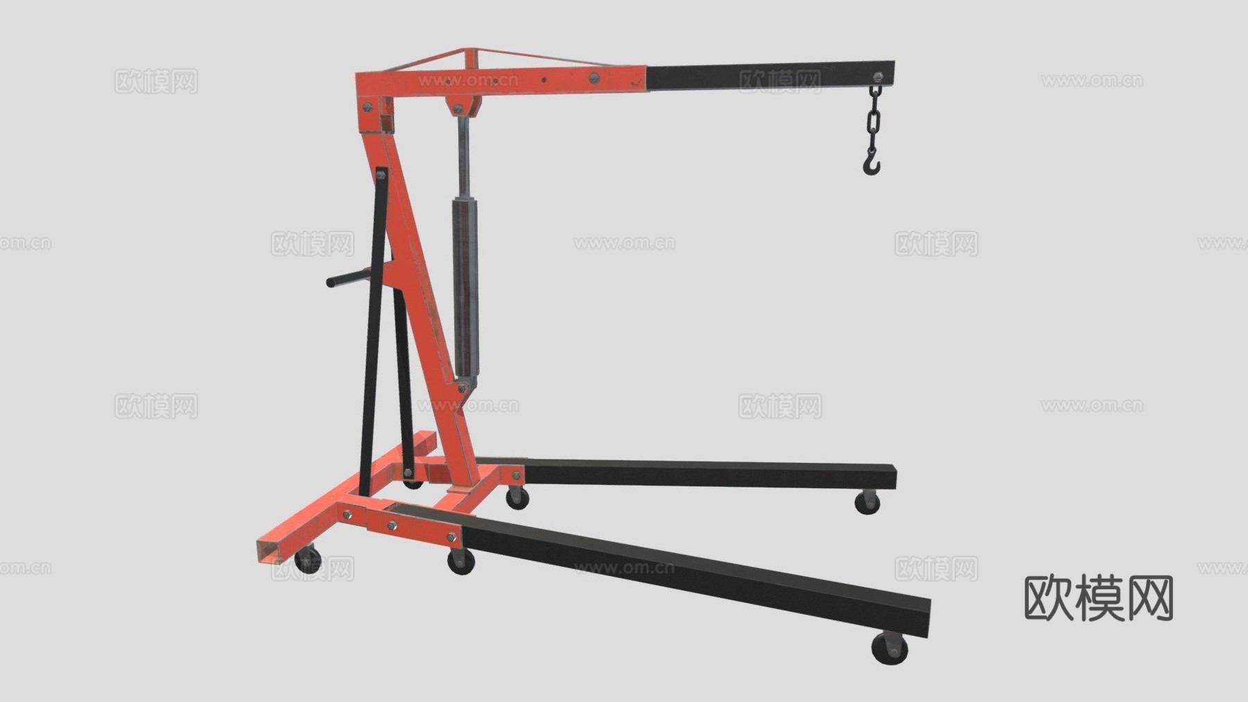 发动机吊机 发动机起重机su模型