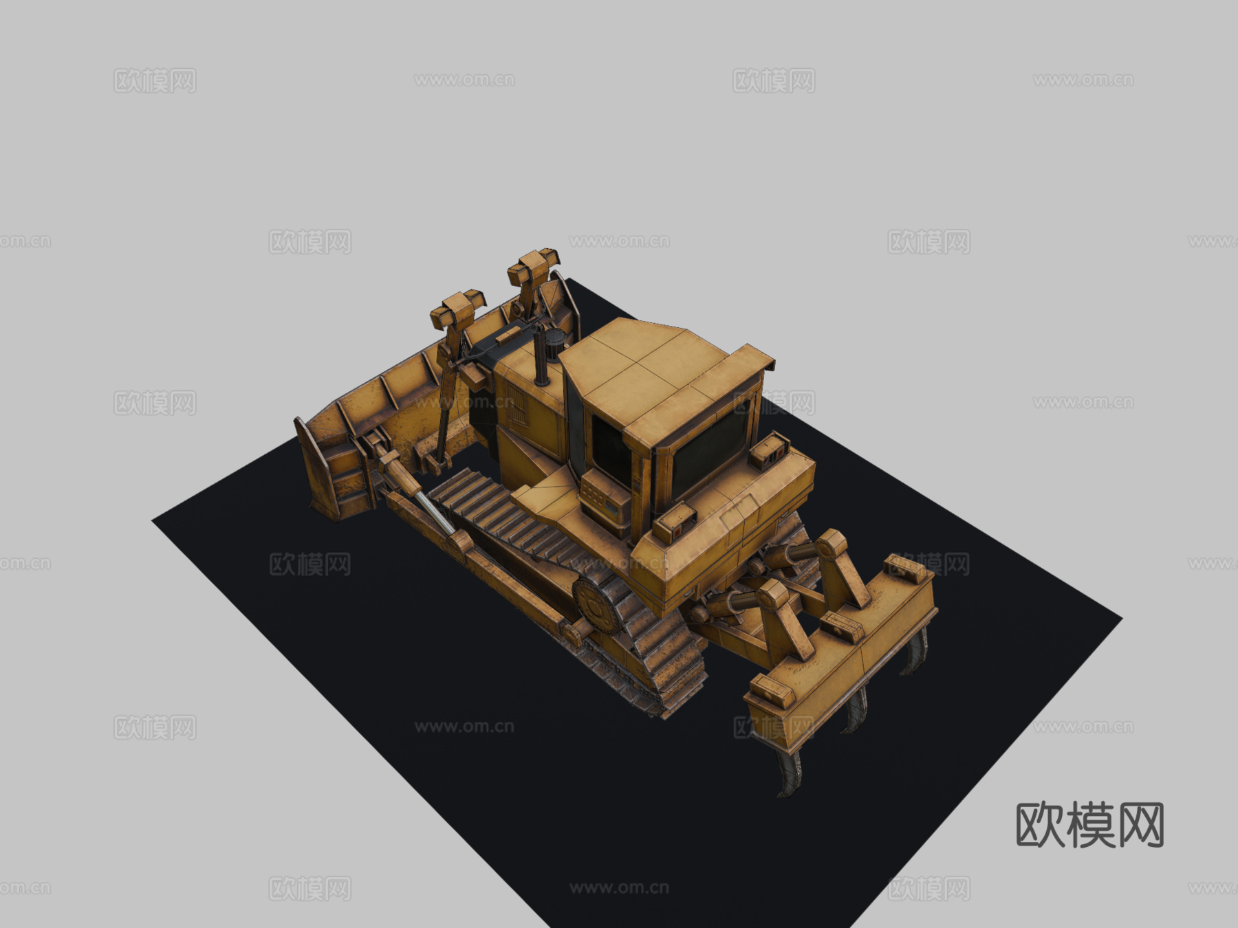 重型推土机su模型