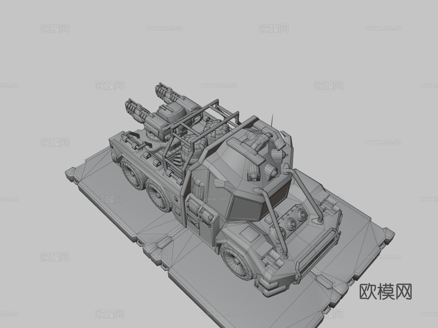 A.U.T. CF2 科幻卡车su模型