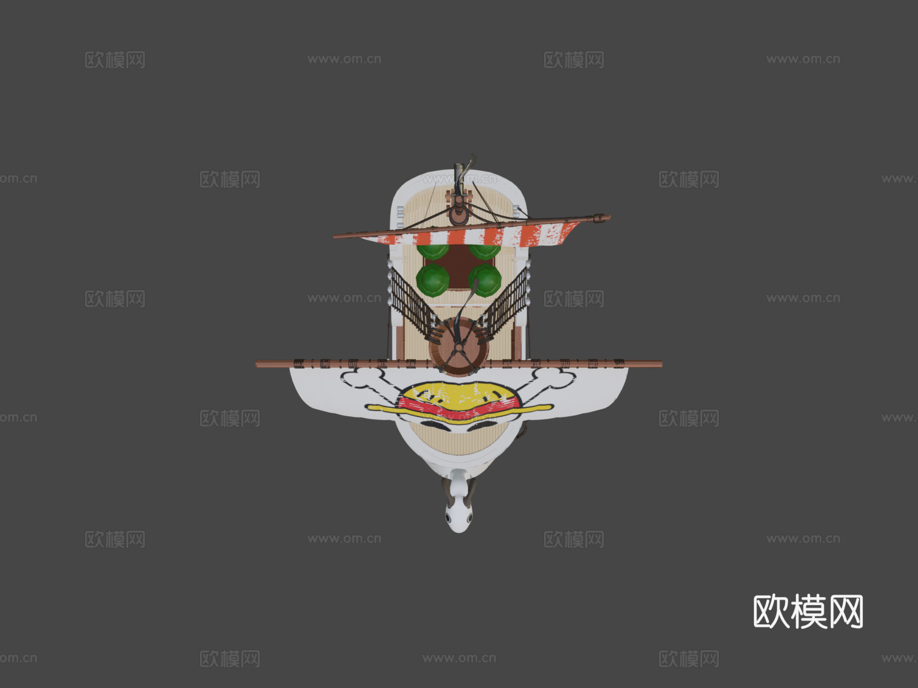 海贼王黄金梅丽号3D可打印su模型